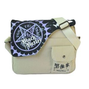 Anime Black Butler Crossbody Shoulder Bag Canvas School Student Messenger Bag